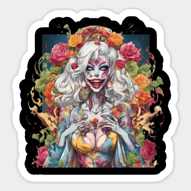 Lunatic Evil Female Clown Magnet by animegirlnft
