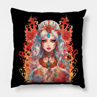 Apocalyptic Flame Demon Pillow