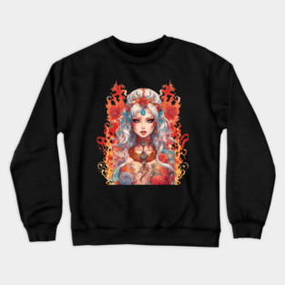 Apocalyptic Flame Demon Crewneck Sweatshirt