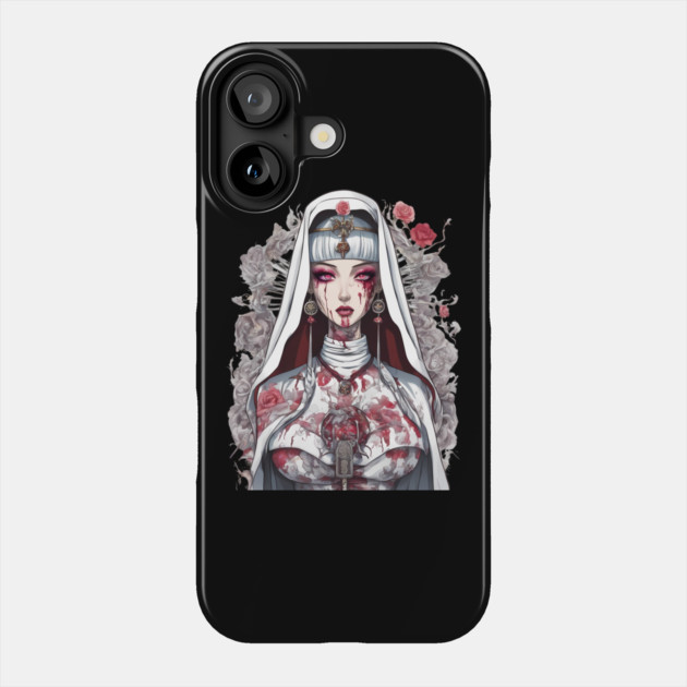 Antichrist Nun Phone Case by animegirlnft