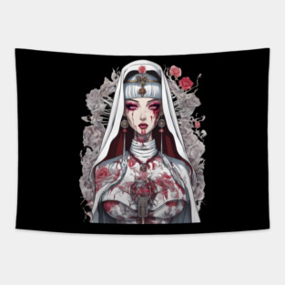 Antichrist Nun Tapestry
