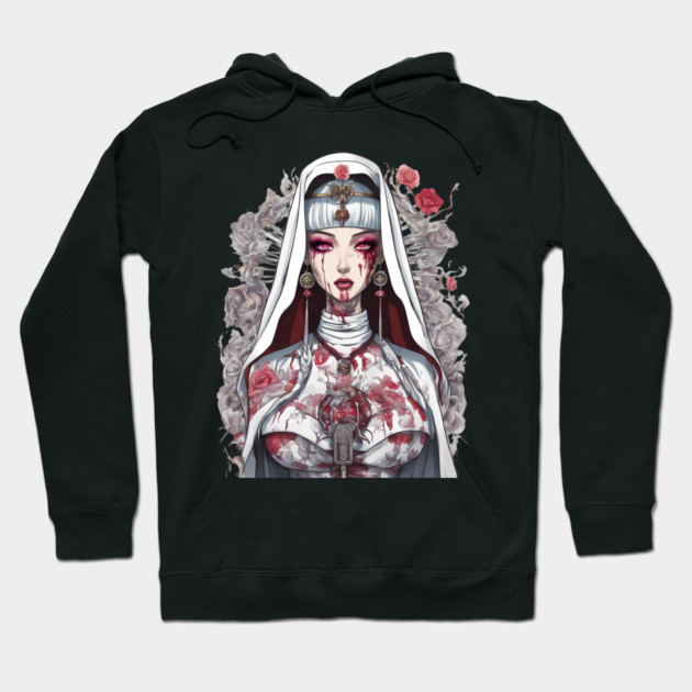 Antichrist Nun Hoodie by animegirlnft