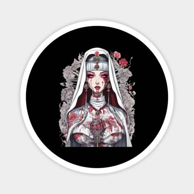 Antichrist Nun Magnet by animegirlnft