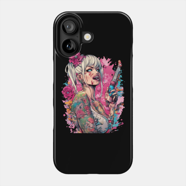 Mentally Deranged Girl Phone Case by animegirlnft