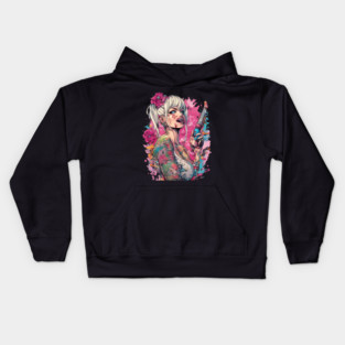 Mentally Deranged Girl Kids Hoodie