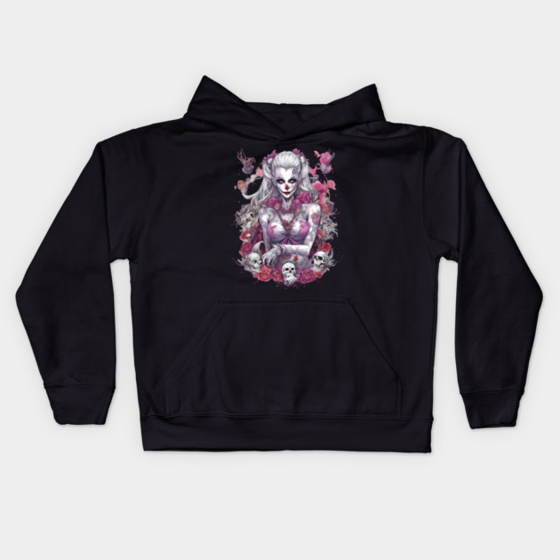 Darkness Lost Girl Kids Hoodie by animegirlnft