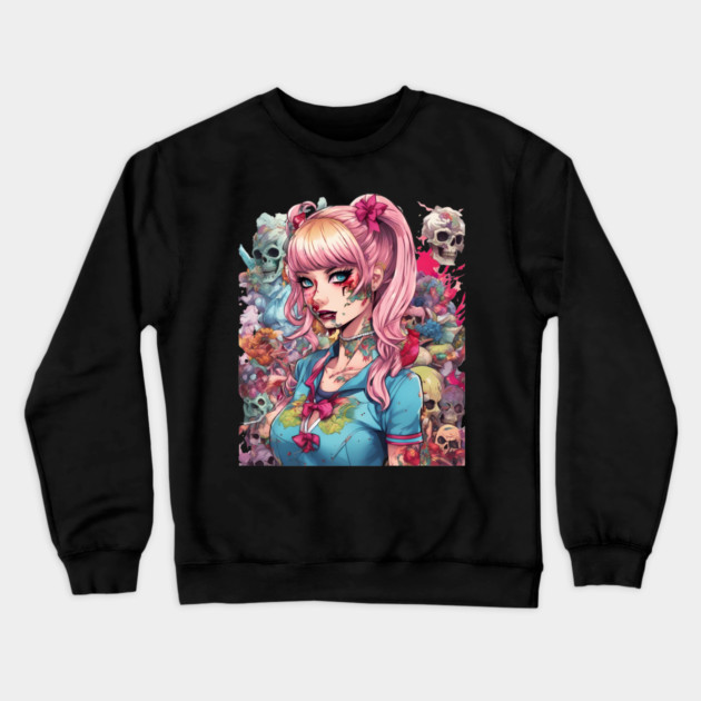 Melancholic Anti Social Reject Crewneck Sweatshirt by animegirlnft