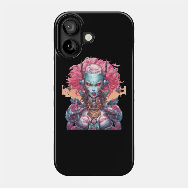 Evil Sadistic Alien Robot Phone Case by animegirlnft