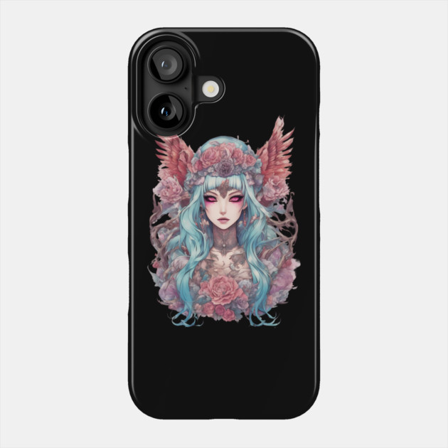 Sad Anime Fallen Angel Phone Case by animegirlnft