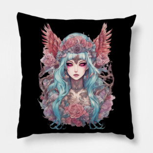 Sad Anime Fallen Angel Pillow