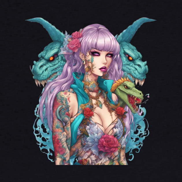 Dungeon Reptile Girl by animegirlnft