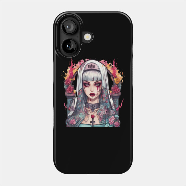 Crying Depressed Girl Phone Case by animegirlnft