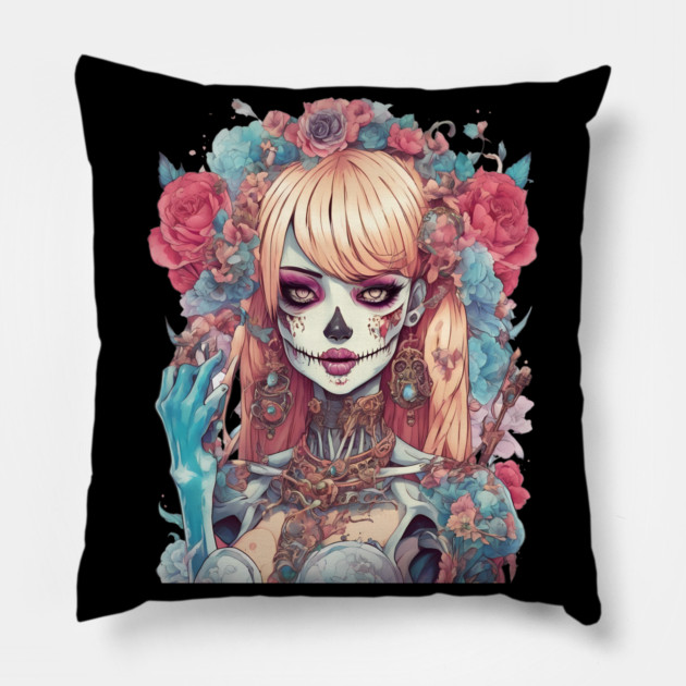 Morbid Eternal Darkness Girl Pillow by animegirlnft