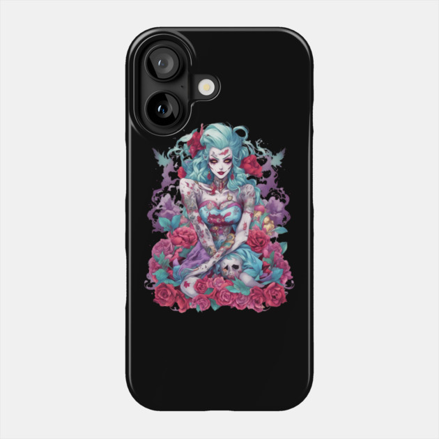 Bad Girl Turns Psycho Phone Case by animegirlnft