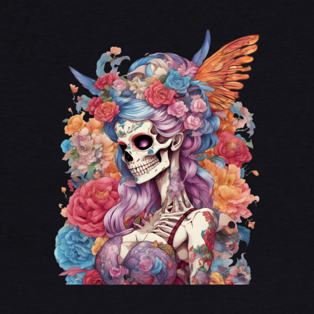 Dead Girl Skull Tattoo by animegirlnft