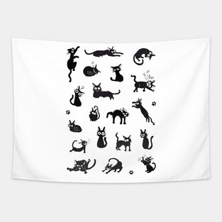 black Cat Tapestry