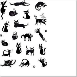 black Cat Posters and Art