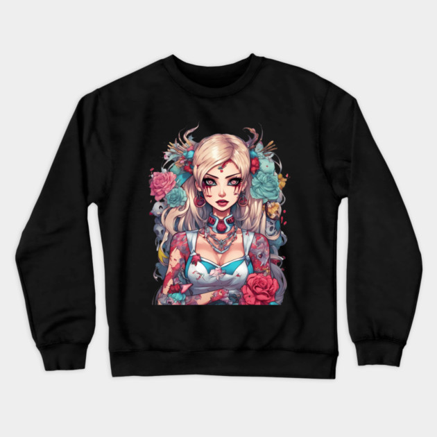 Mental Illness Crewneck Sweatshirt by animegirlnft
