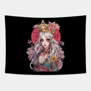 Emotion Sick Girl Tapestry