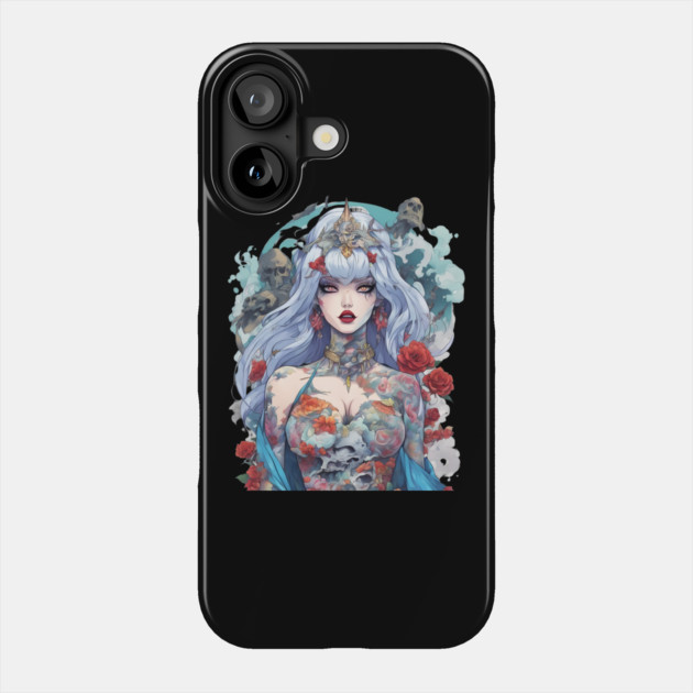 Anime Depressed Girl Phone Case by animegirlnft