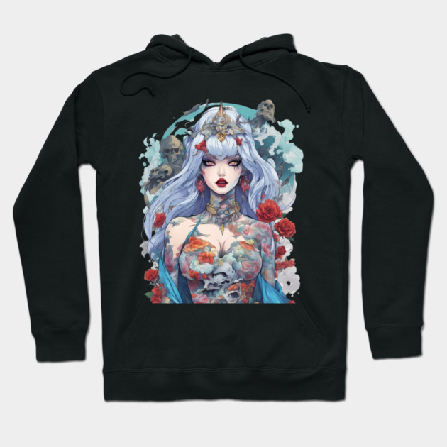 Anime Depressed Girl Hoodie by animegirlnft