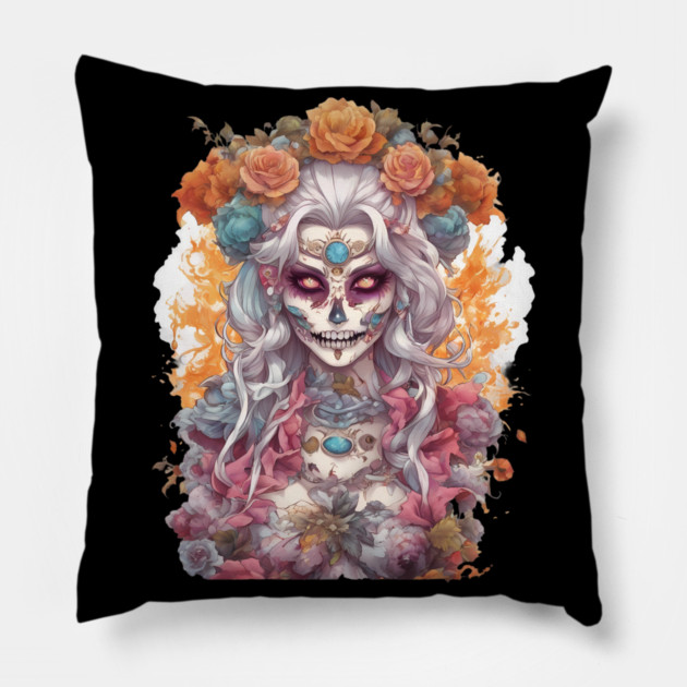 Anti Social Outsider Girl Pillow by animegirlnft