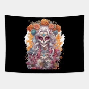 Anti Social Outsider Girl Tapestry