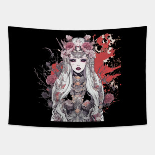 Broken Hearted Forsaken Girl Tapestry