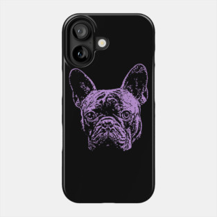 Lilac French Bulldog Phone Case