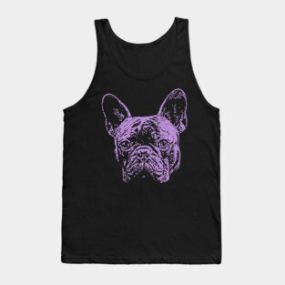 Lilac French Bulldog Tank Top