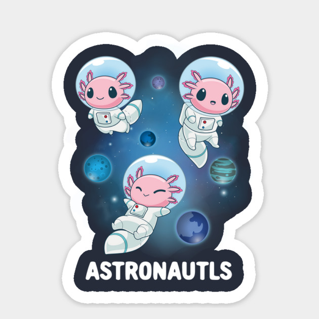 Space Axolotl: The Astronautls Magnet by GoshWow®
