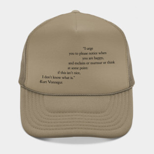 Please Notice When You Are Happy Hat