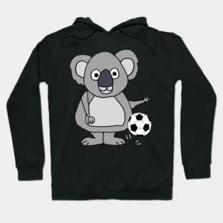 Funny Koala Bear Playing Soccer Hoodie