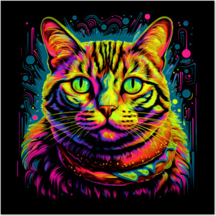 Hamburger Cat Posters and Art