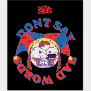 THE AMAZING DIGITAL CIRCUS: PONMI DONT SAY BAD WORDS (GRUNGE STYLE) Posters and Art