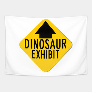 Dinosaur Exhibit Grandparents Day Tapestry