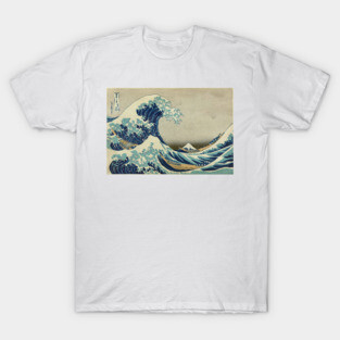 The Classic Japanese Great Wave off Kanagawa by Hokusai T-Shirt