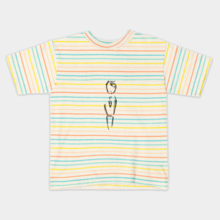 Sad Man in Suit Kids T-Shirt