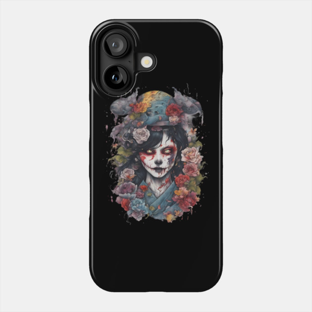 Corpse Face Reveal Phone Case by animegirlnft
