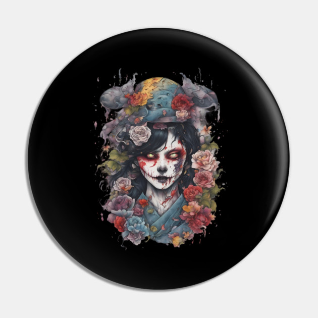 Corpse Face Reveal Pin by animegirlnft