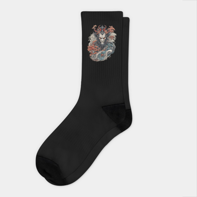 Onryo Yokai Socks by animegirlnft