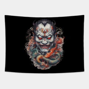 Supernatural Horror Tapestry