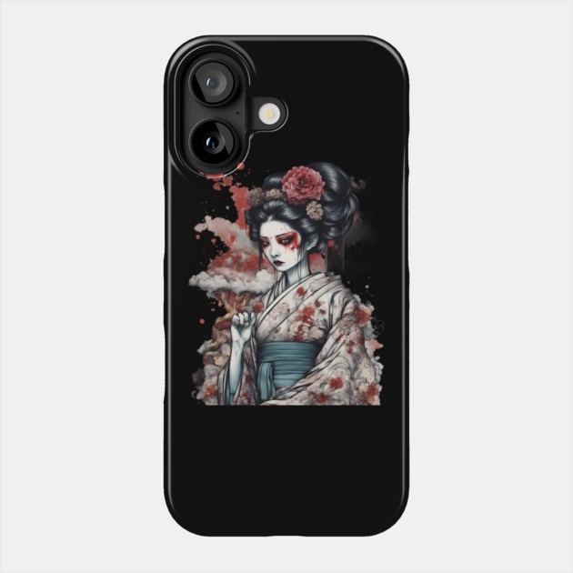 Geisha Demon Phone Case by animegirlnft