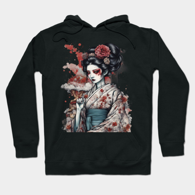 Geisha Demon Hoodie by animegirlnft