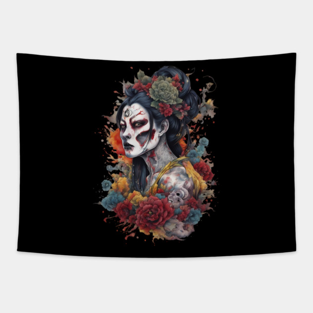 Cursed Poltergeist Tapestry by animegirlnft