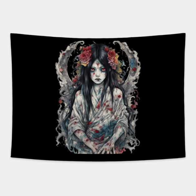 Exorcist Demon Tapestry by animegirlnft