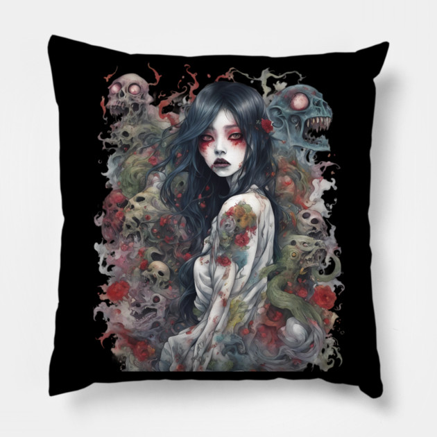 Dark Spirit Pillow by animegirlnft