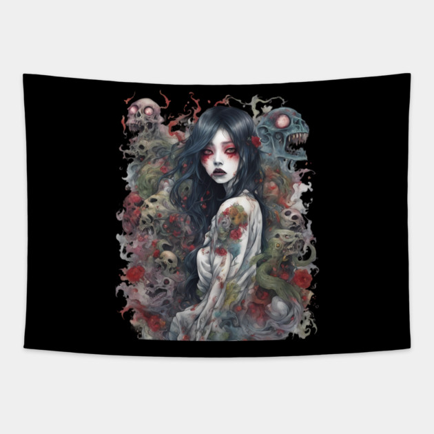 Dark Spirit Tapestry by animegirlnft