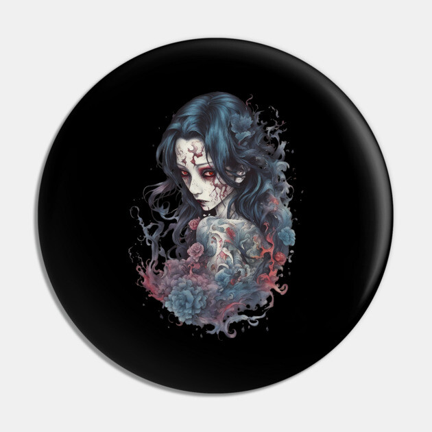 Japanese Ghost Pin by animegirlnft