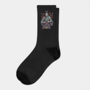 Samurai Zombie Socks